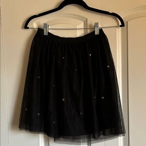 Circo Black Tutu Skirt with Embellishments size L (10/12)